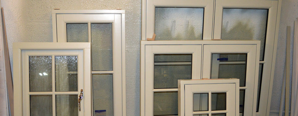 Selection of wooden windows with factory finish